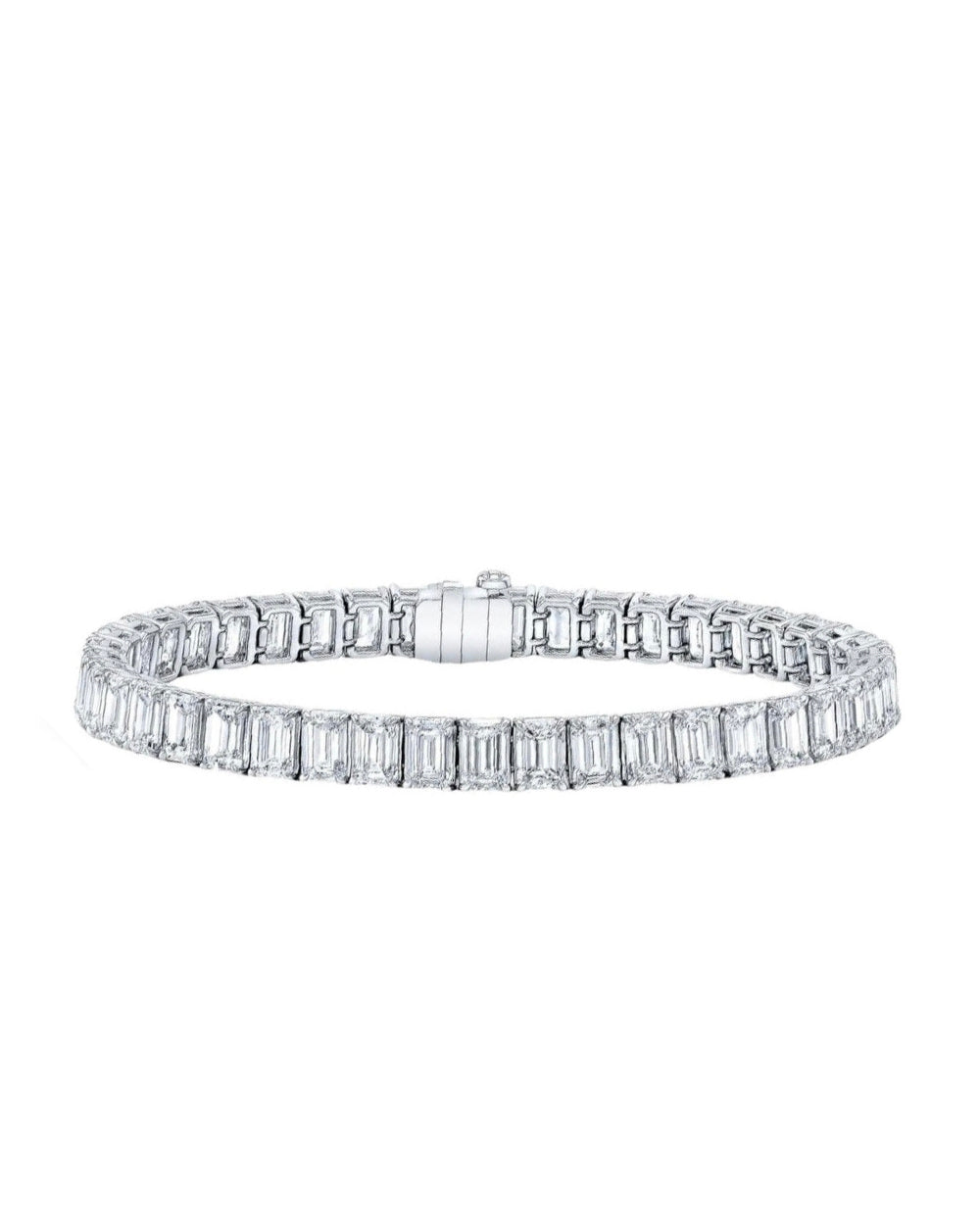 Carat tennis bracelet Emerald Cut