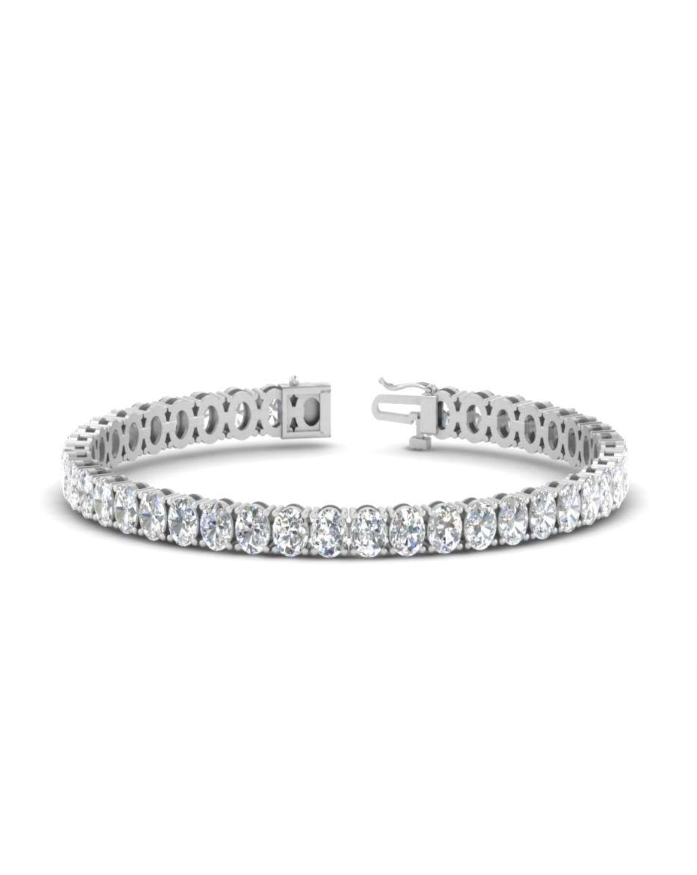 10 Carat Tennis Bracelet | Vertical Oval