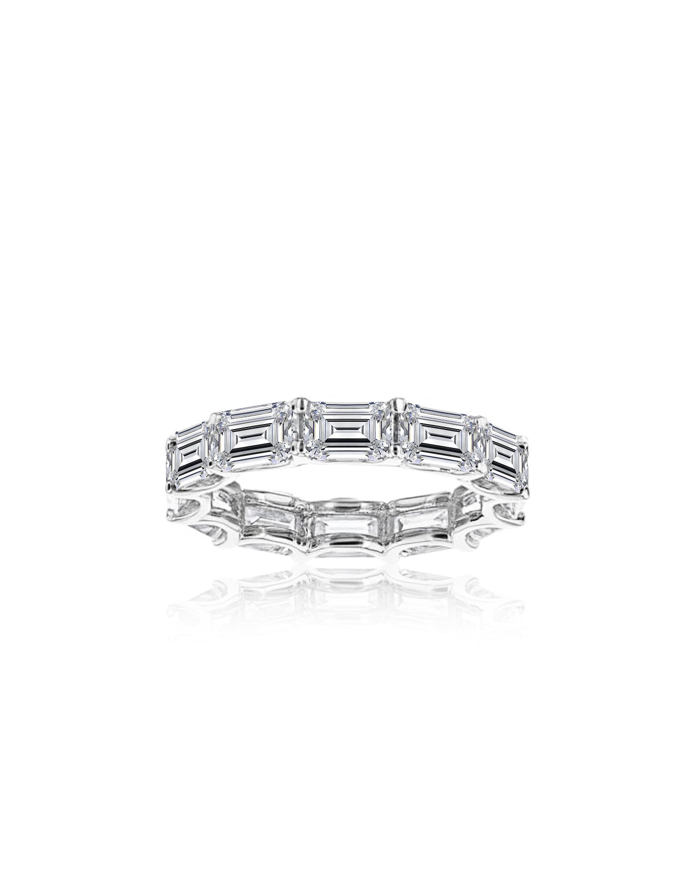 Eternity Band Ring | Emerald Cut 4.5 carats