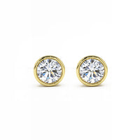 14kt Yellow Gold 3 Carat Lab Grown Studs