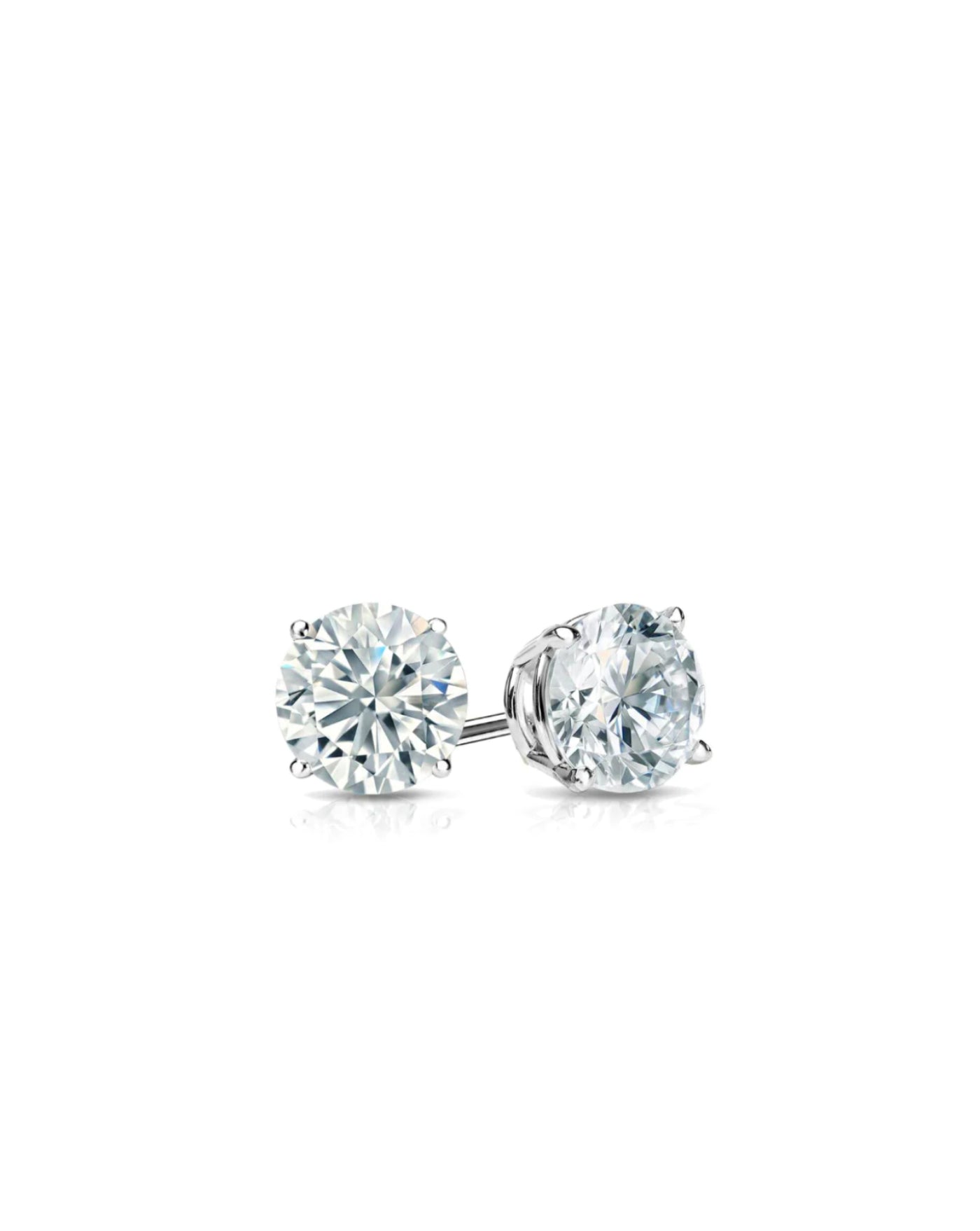 Studs Earrings | Round Cut 6ct LAB Diamond