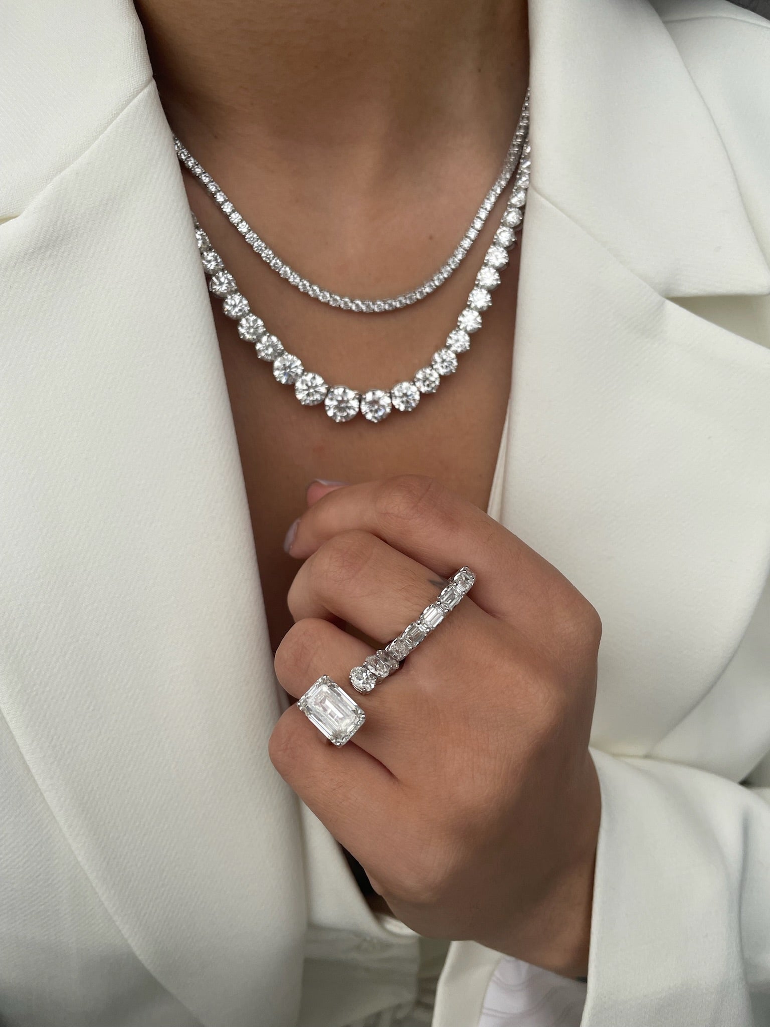 Eternity Band Ring | Emerald Cut 4.5 carats