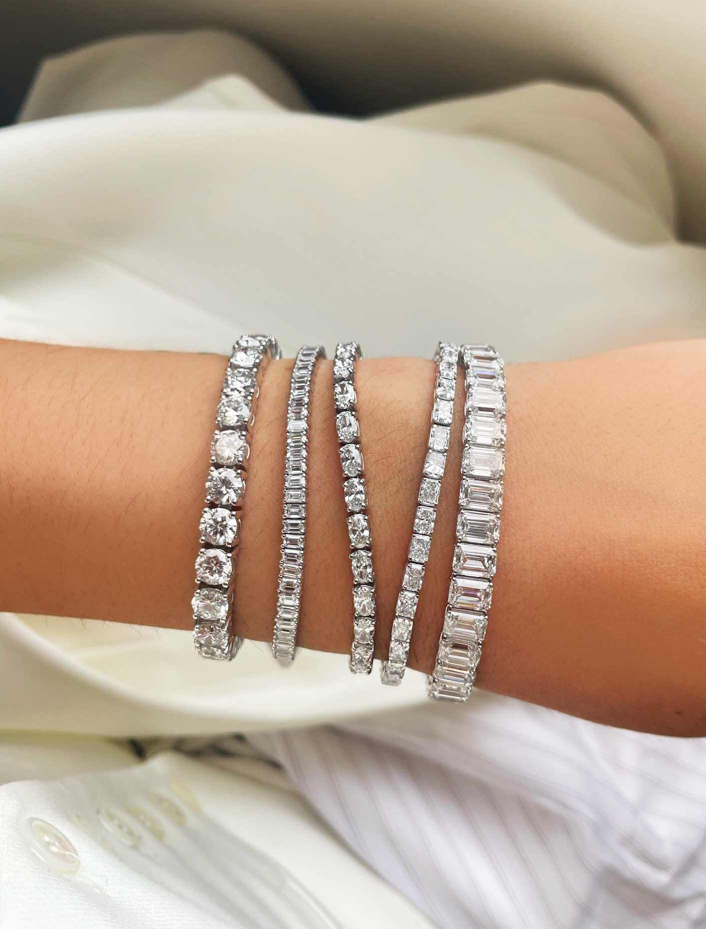6.5 Carat tennis bracelet | Emerald Cut
