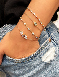 14 Kt Yellow Gold 1.08 Ct Bezel Diamond Bracelet