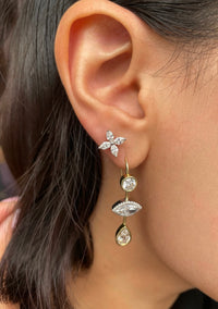 Multi-Shape Diamond Drop Earring | LAB Diamond