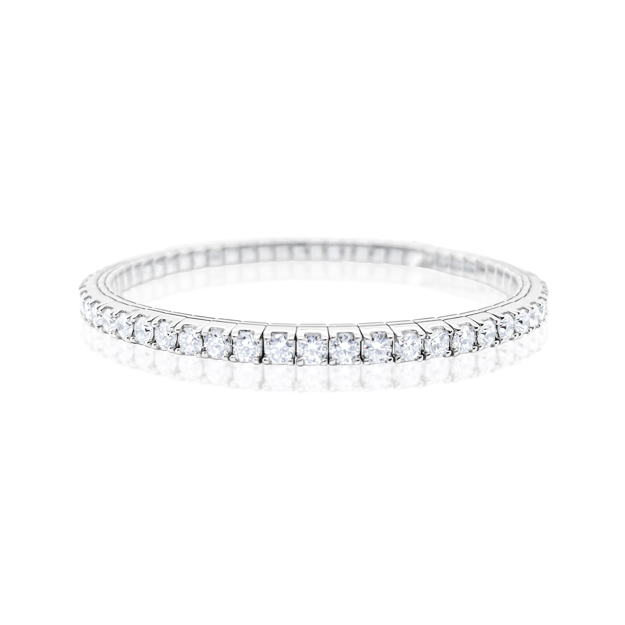 Princess Cut Lab Grown Diamond Tennis Bracelet 5.85 Ct