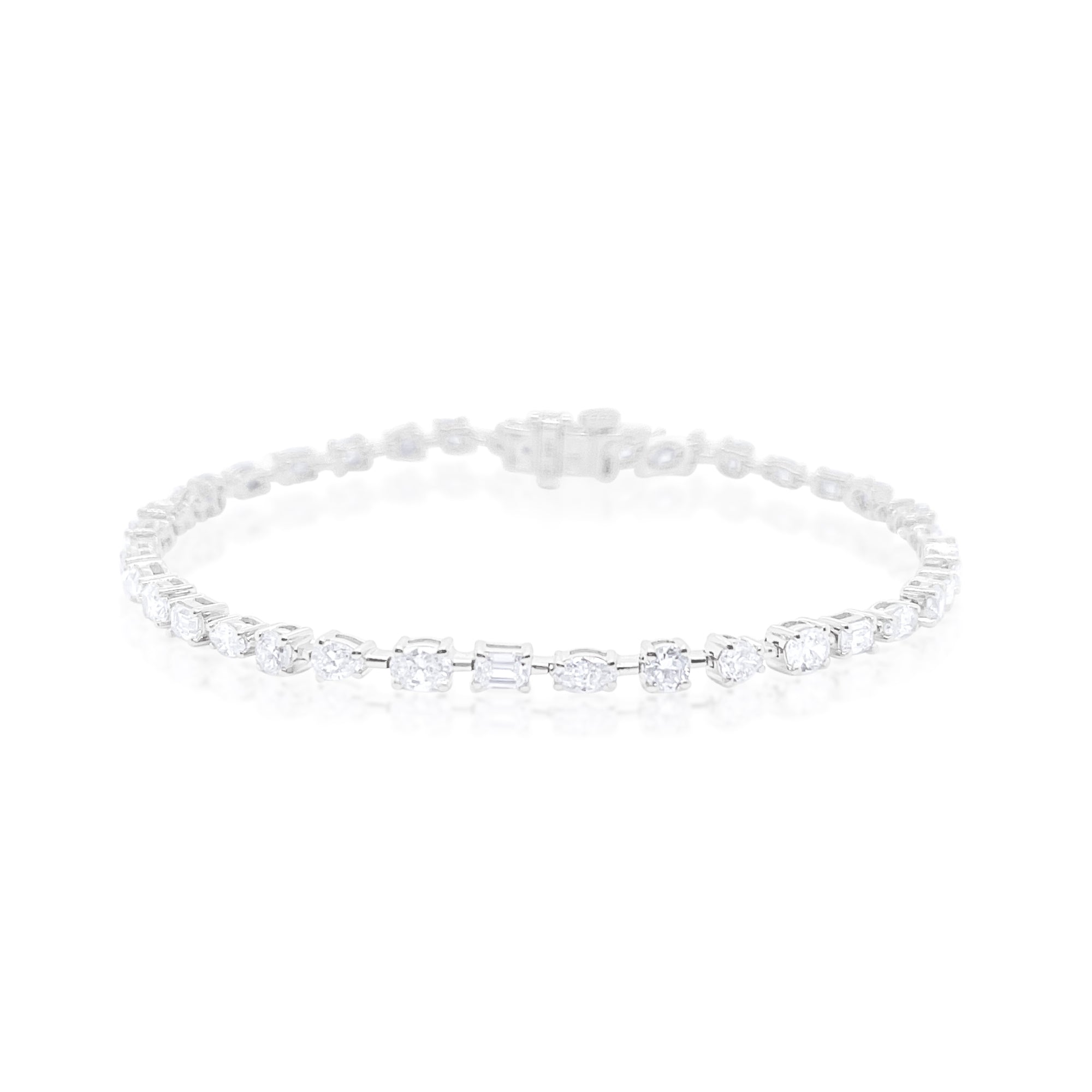 Multi-Stone Lab Tennis Bracelet