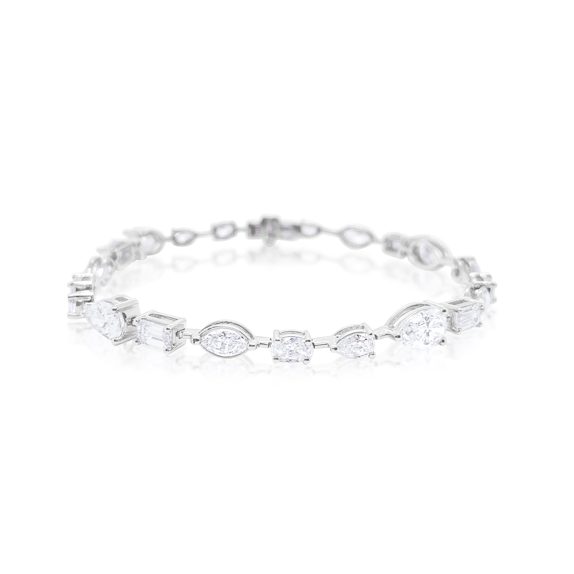 Multi-Stone Lab Tennis Bracelet