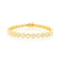 Bezel Set Lab Tennis Bracelet