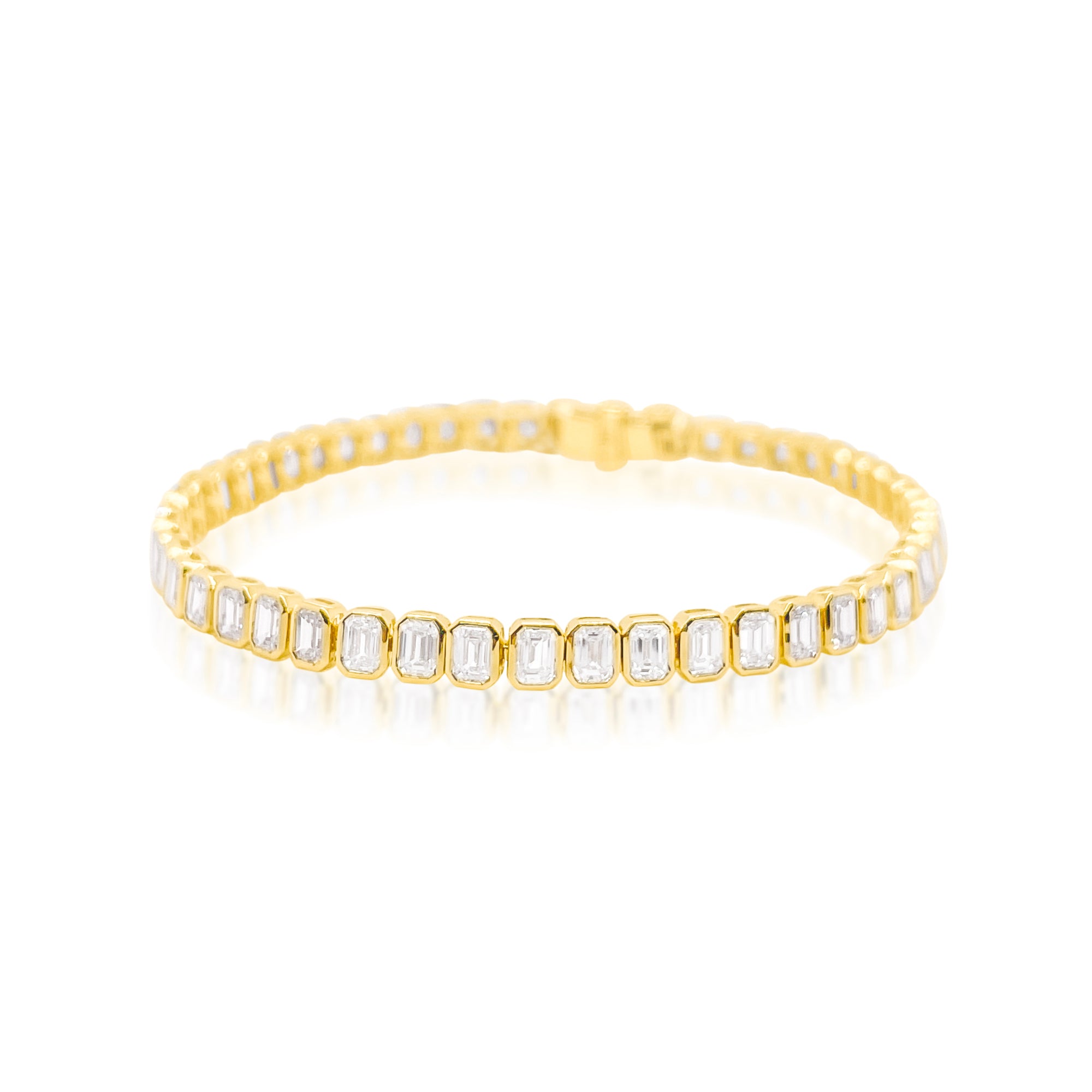 Bezel Set Lab Tennis Bracelet