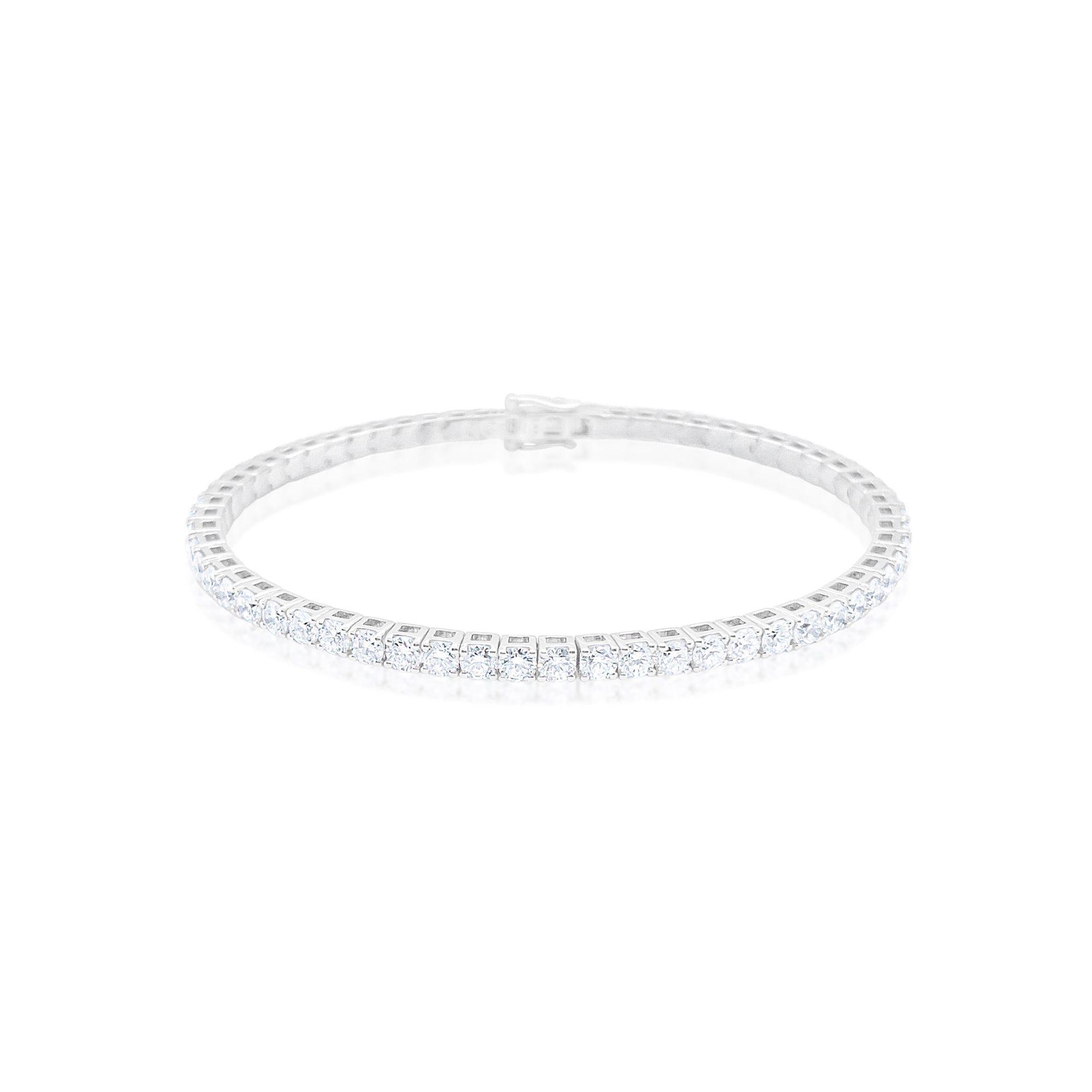 14kt White Gold Diamond Bangle 6.13 ct