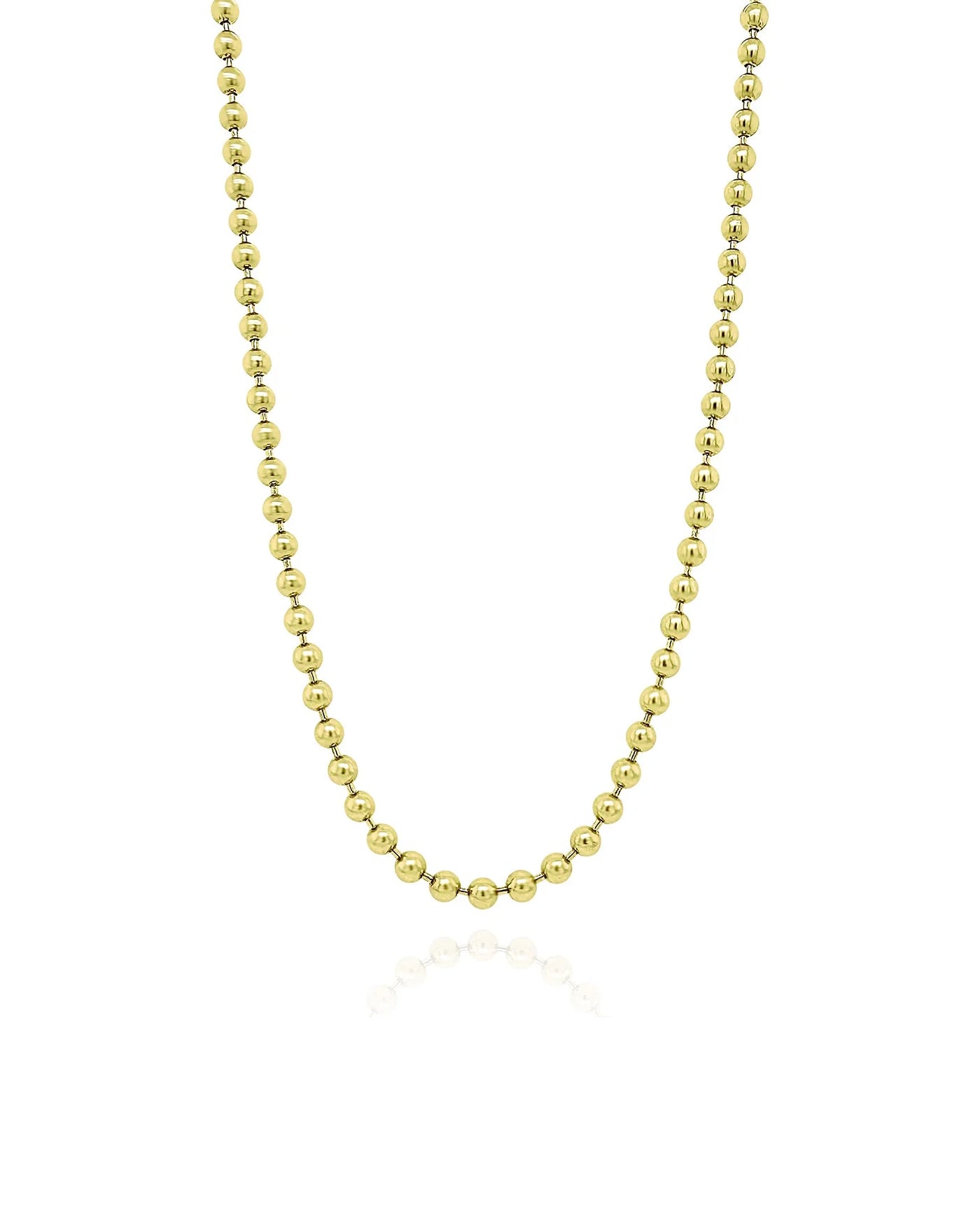 14k gold Ball Spot Chain 18 inches