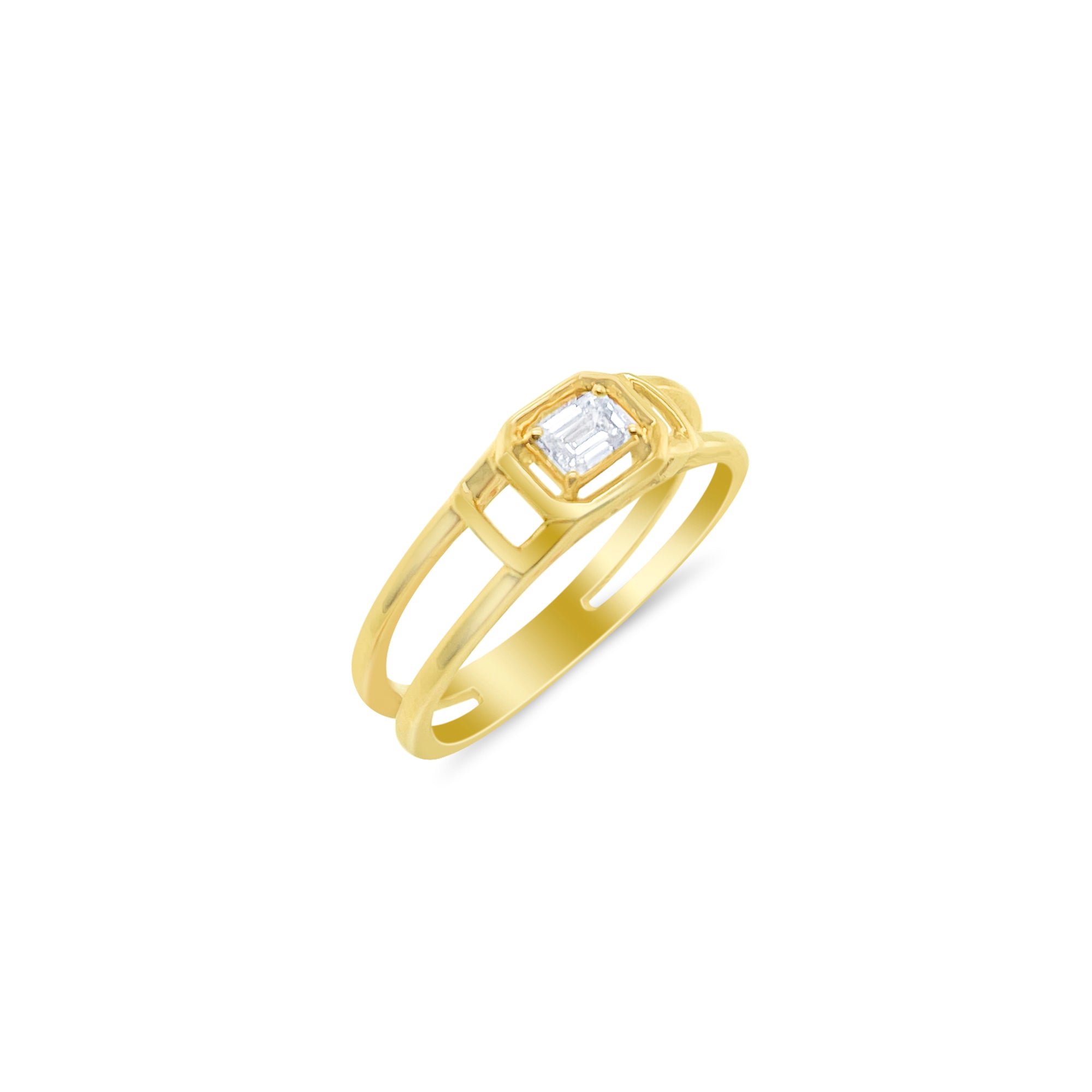 Baguette Double Band Ring | LAB Grown