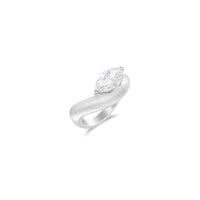 Wavy Solitaire Ring