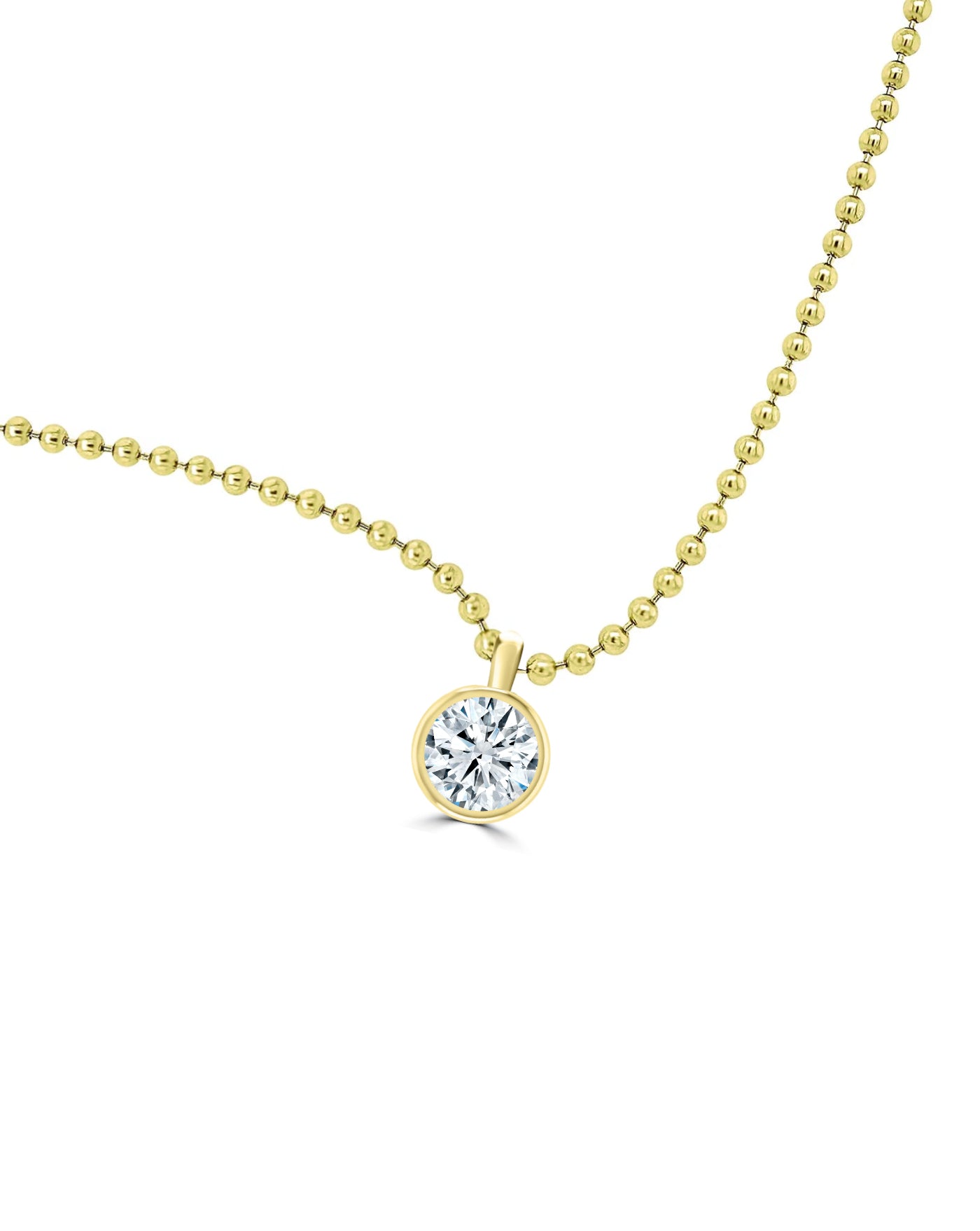 14k gold Ball Spot Chain 18 inches