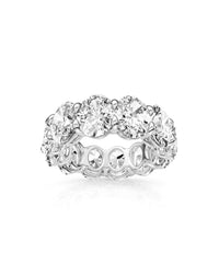 Eternity Band Ring | Oval Cut 10 ct LAB Diamond