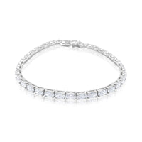 6.69 cts Oval Cut Tennis Bracelet