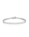 6 Carat Tennis Bracelet | Horizontal Oval LAB Diamond