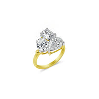 Mixed Cut Three Stone Ring | 3ct LAB Diamond