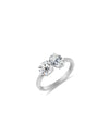 Toi et Moi Ring | Oval cut 1ct LAB Diamond