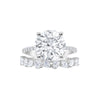 4.43 cts Round Cut Double Ring