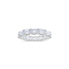 4.57 cts Emerald Cut Horizontal Eternity Band Ring