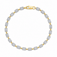 4 carat Emerald Cut Diamond Bracelet