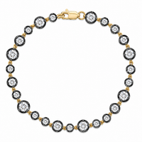 11 Carat Large Round Cut Diamond Bracelet