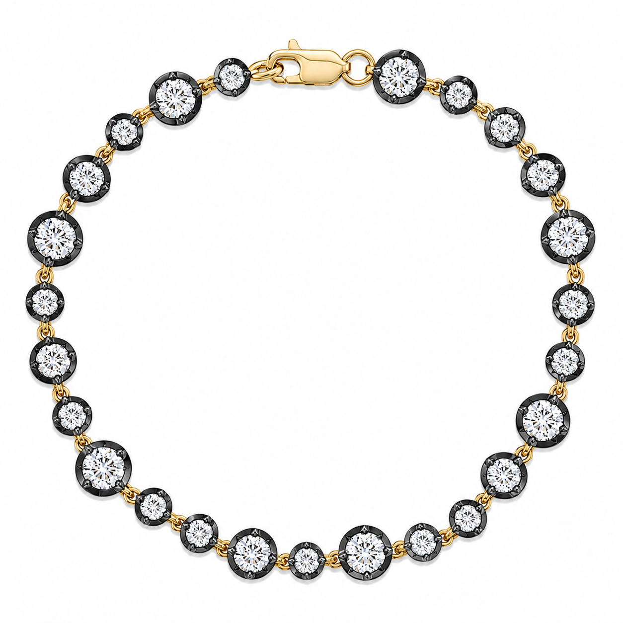 4 carat Small Round Cut Diamond Bracelet