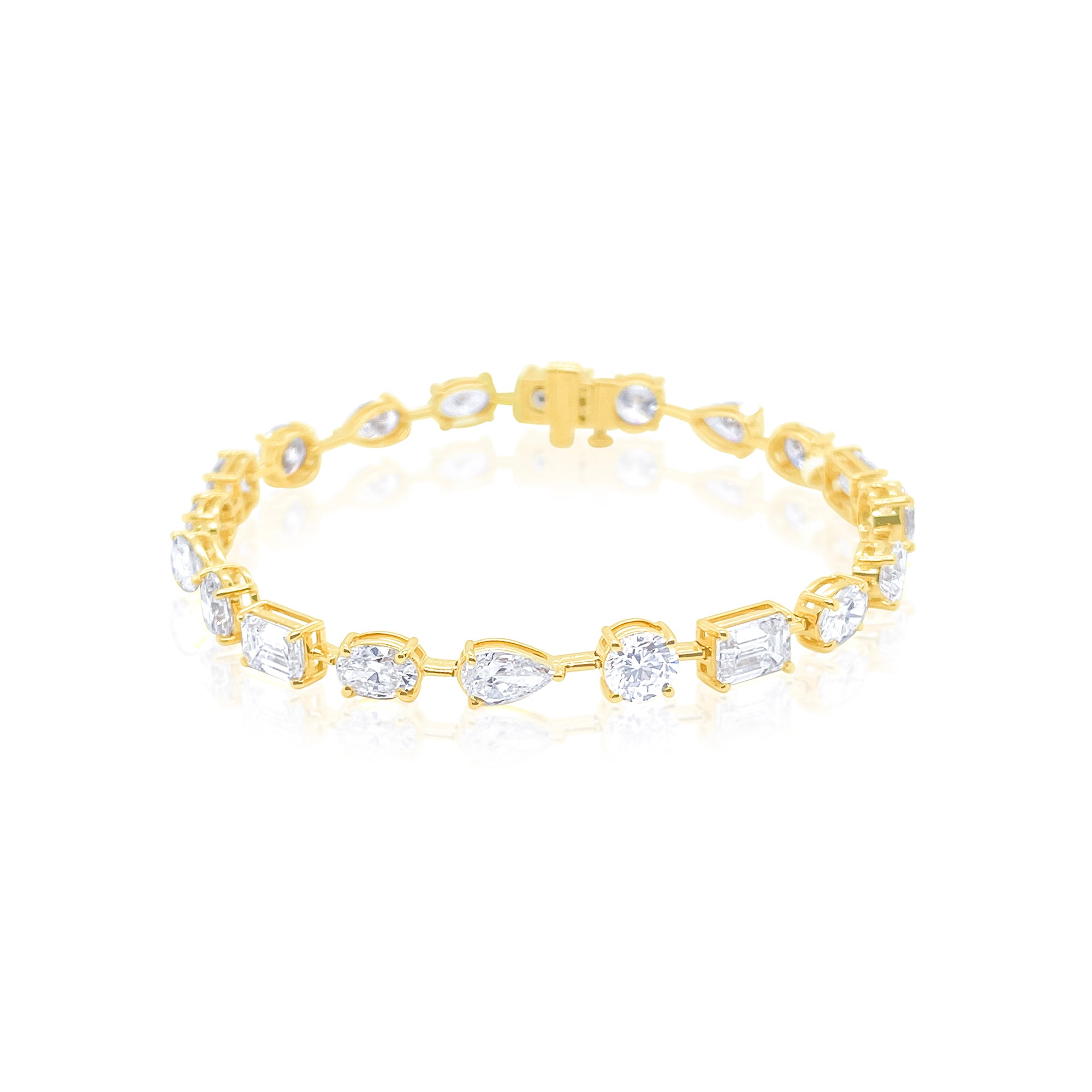 Mixed Stone Tennis Bracelet