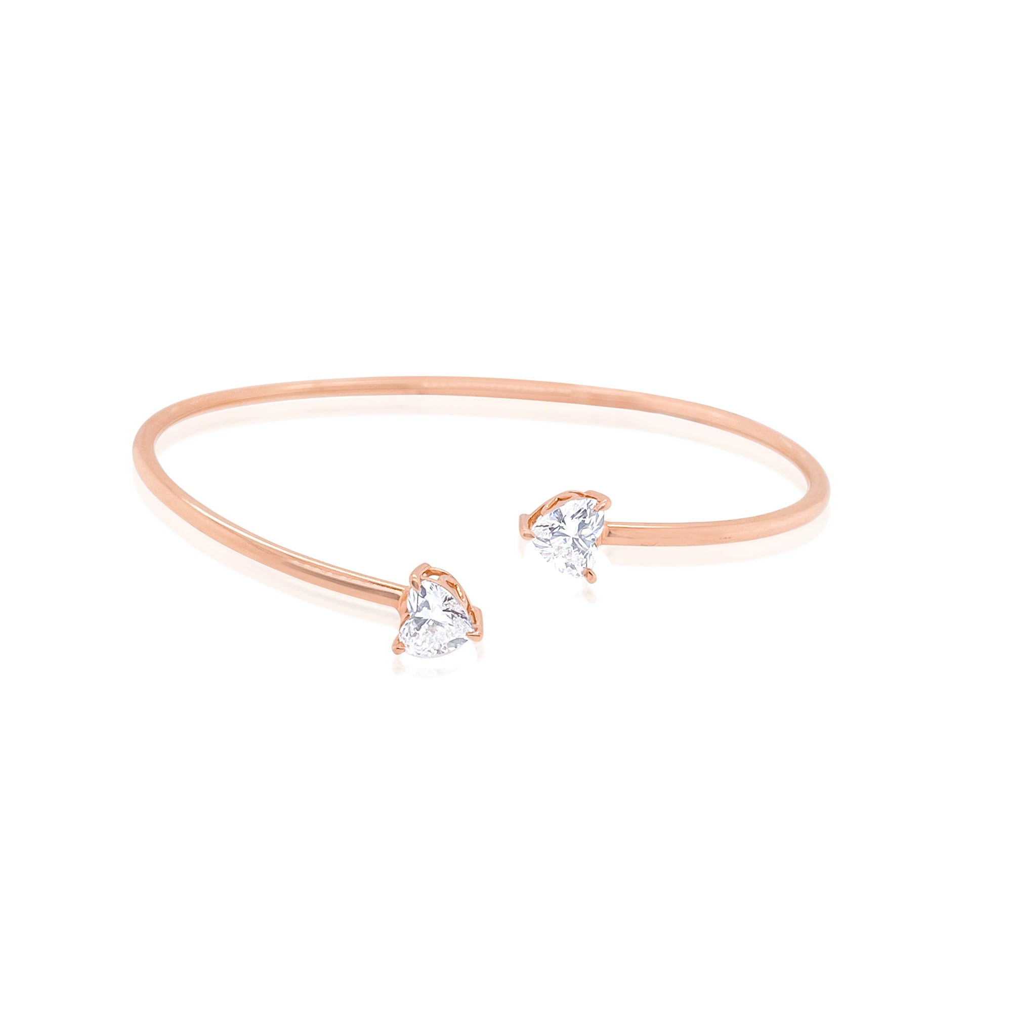 Rose Gold Diamond Bangle