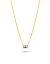 Single Stone Necklace | Emerald Cut 1ct LAB Diamond