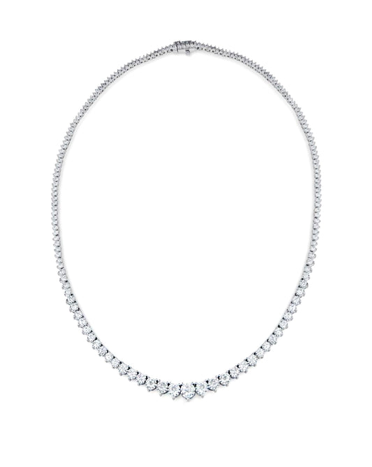 7 carat Tennis Necklace | Round Cut
