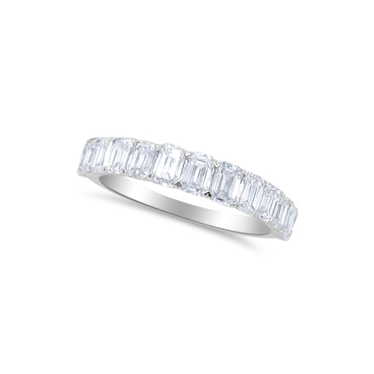 Eternity Band Ring | Emerald Cut 1.5ct LAB Diamond