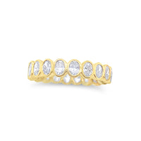 Eternity Band Ring | Bezel Set Round Cut 3 ct LAB Diamond