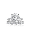 4.43 cts Round Cut Double Ring