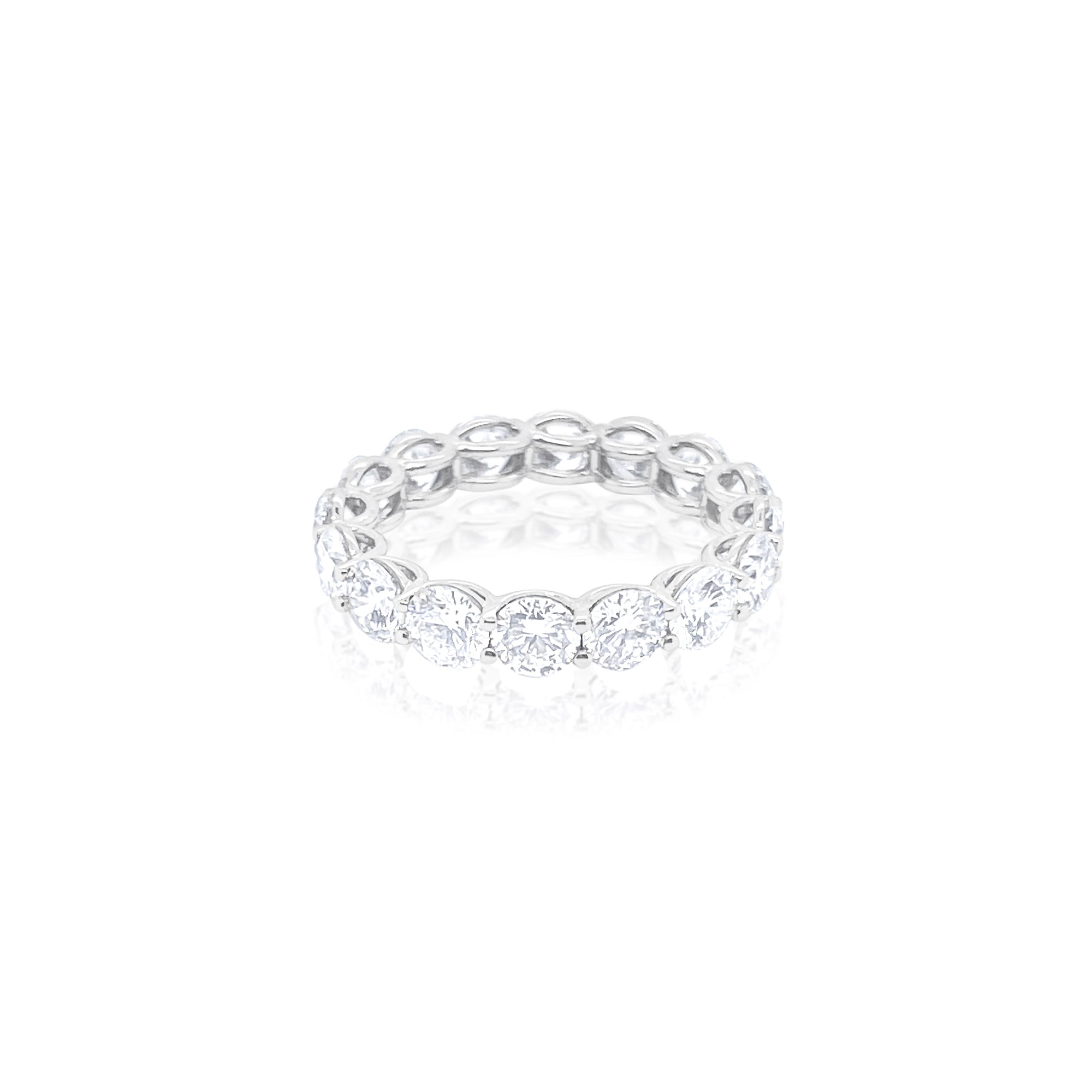 Five Carat Round Eternity Band