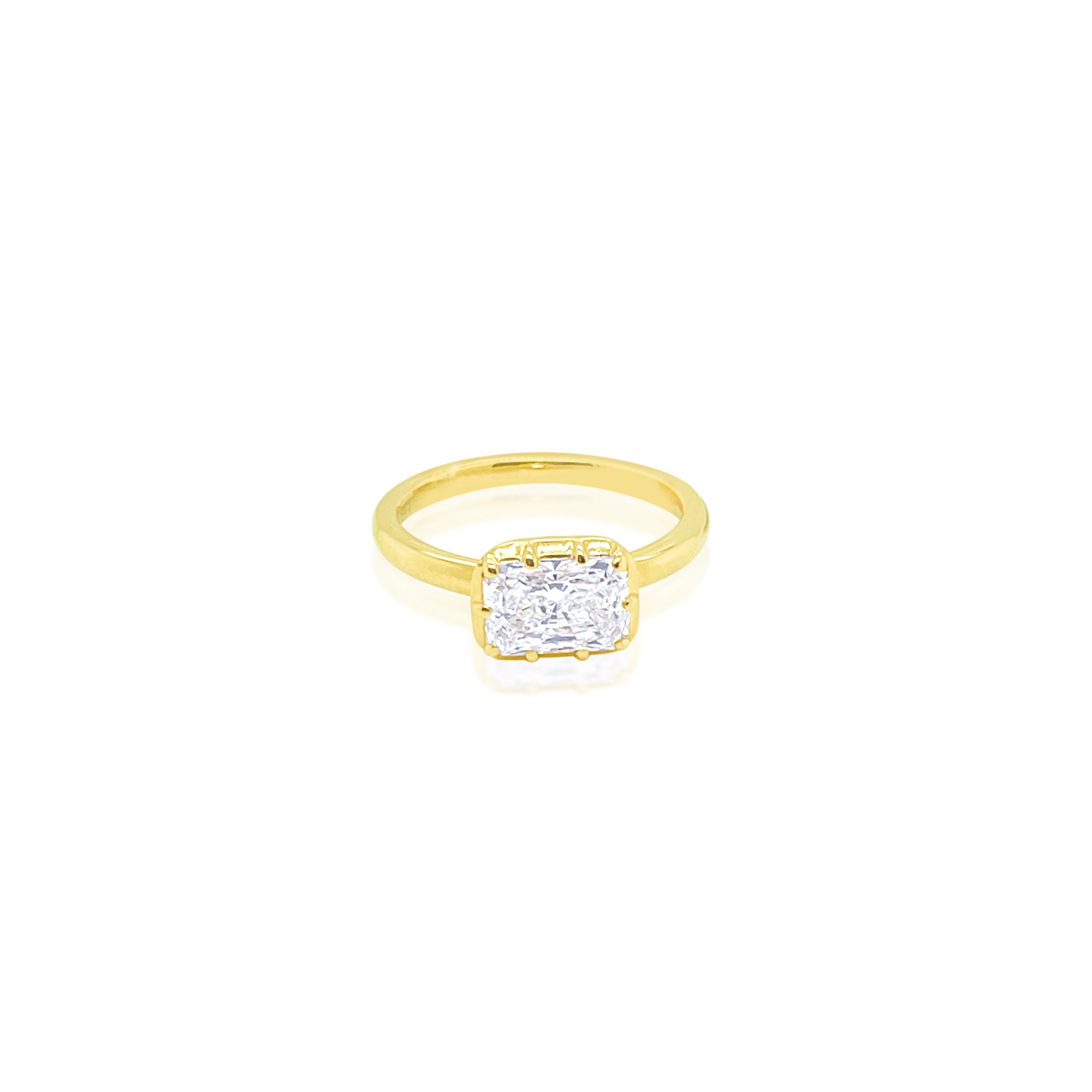 Emerald Bezel Ring