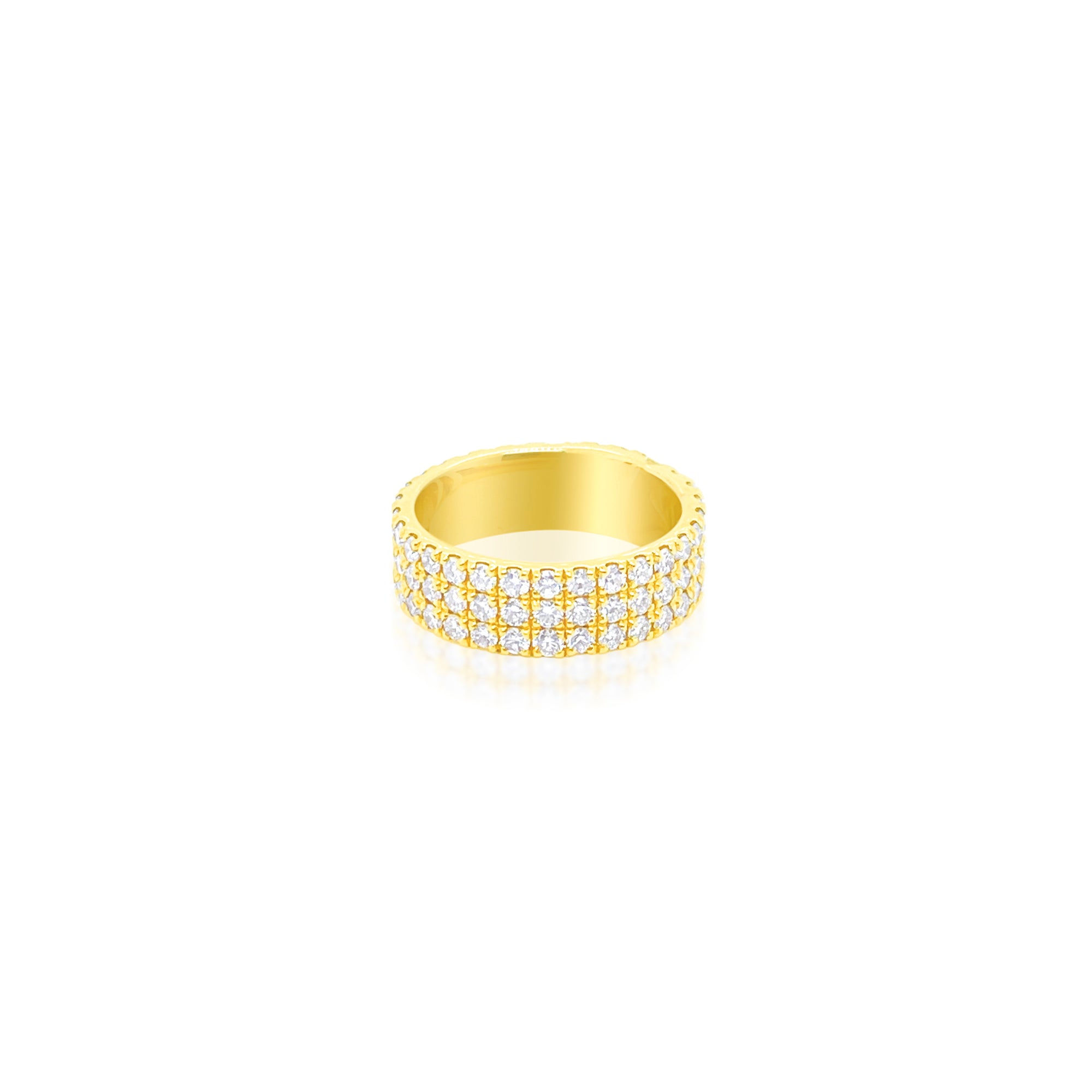 Yellow Diamond Cluster Ring