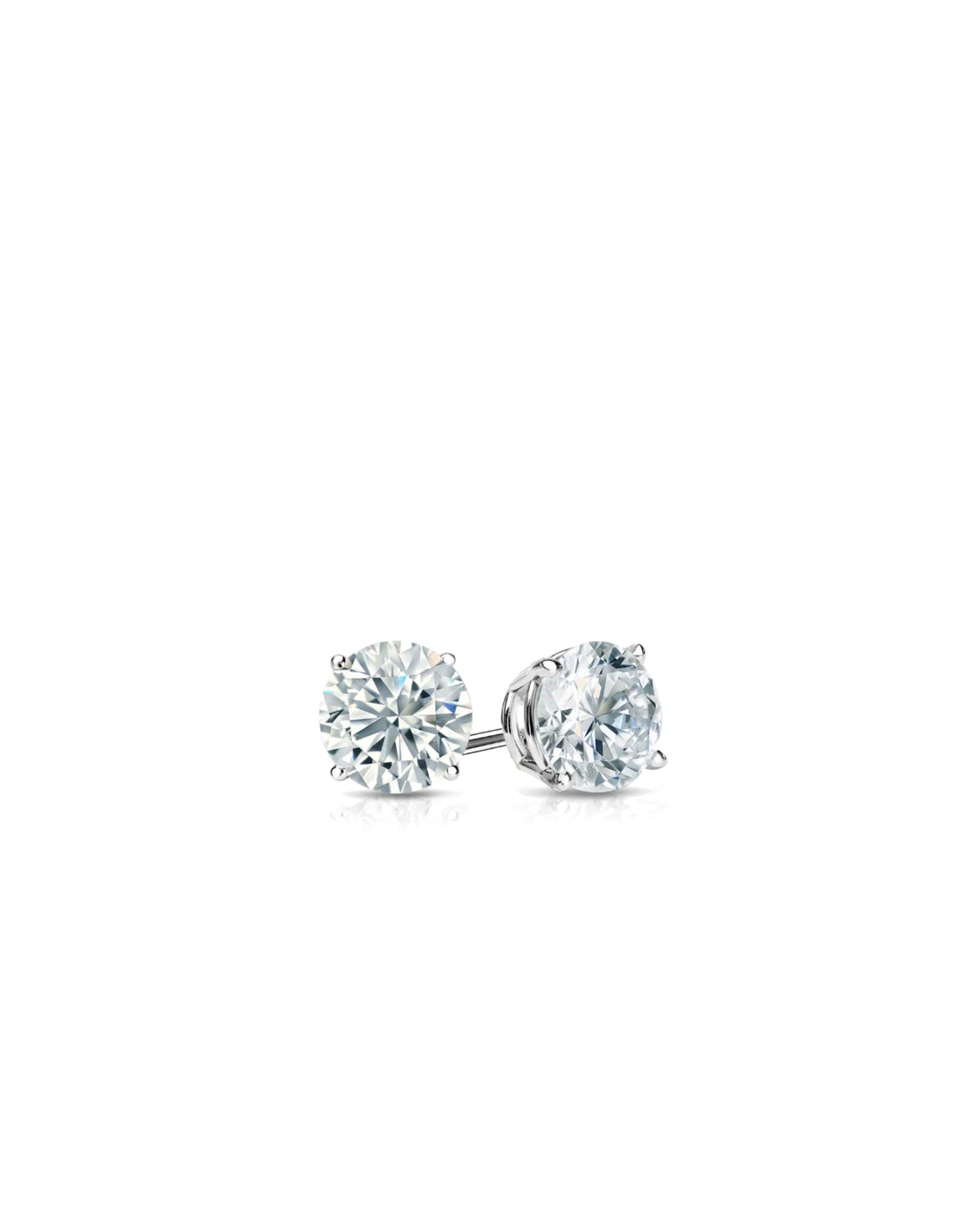 Studs Earrings | Round Cut 3ct LAB Diamond