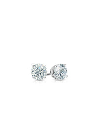 Studs Earrings | Round Cut 2ct LAB Diamond