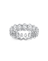 Eternity Band Ring | Oval Cut 4ct LAB Diamond