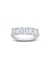 Half Eternity Band Ring | Emerald Cut 2ct LAB Diamond