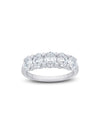 Half Eternity Band Ring | Oval Cut 2ct LAB Diamond