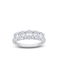 Half Eternity Band Ring | Oval Cut 2ct LAB Diamond