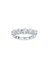 5 Stone Eternity Band Ring | Round Cut 2ct LAB Diamond