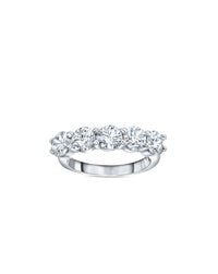 5 Stone Eternity Band Ring | Round Cut 2ct LAB Diamond