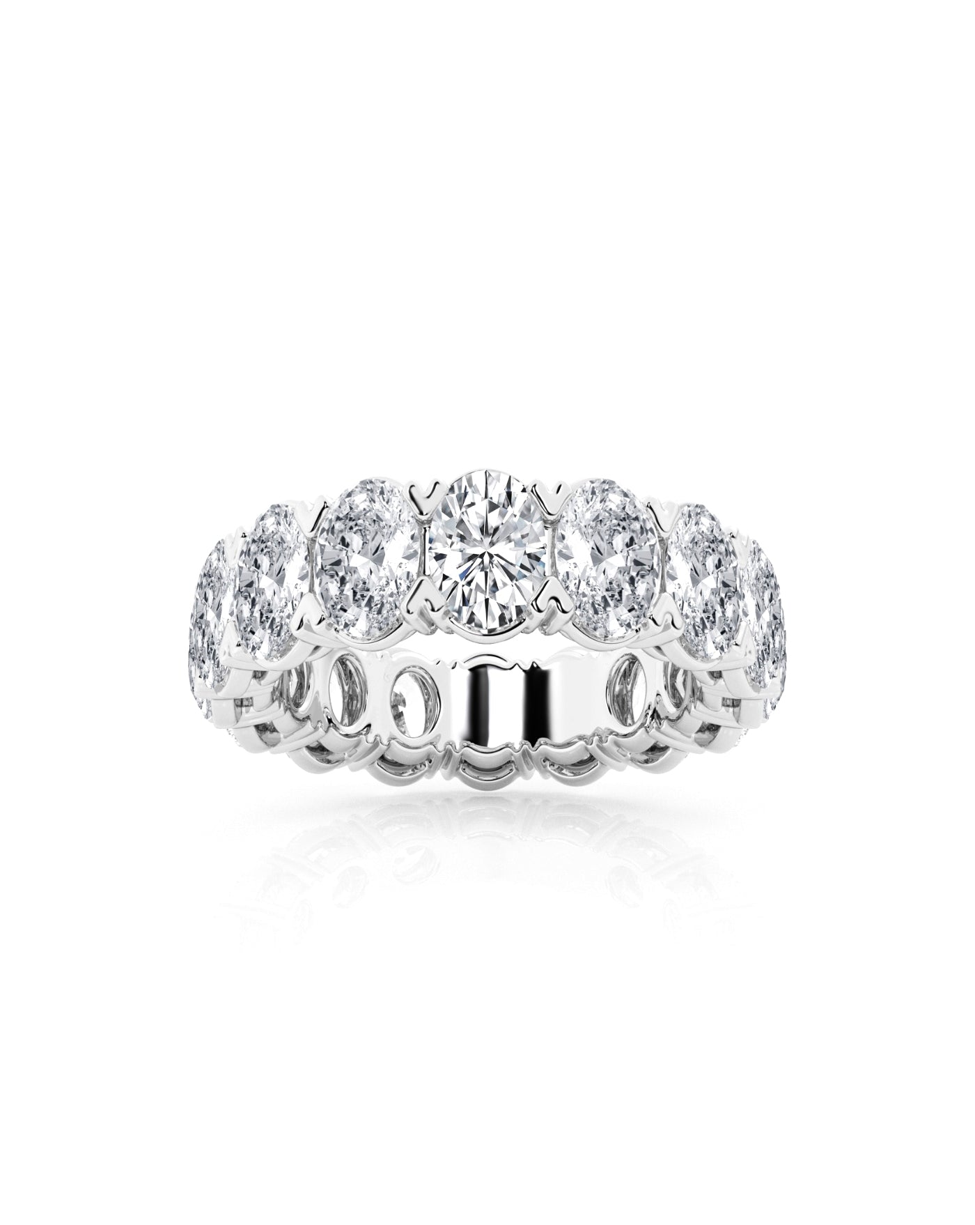 Eternity Band Ring | Oval Cut 7 ct LAB Diamond