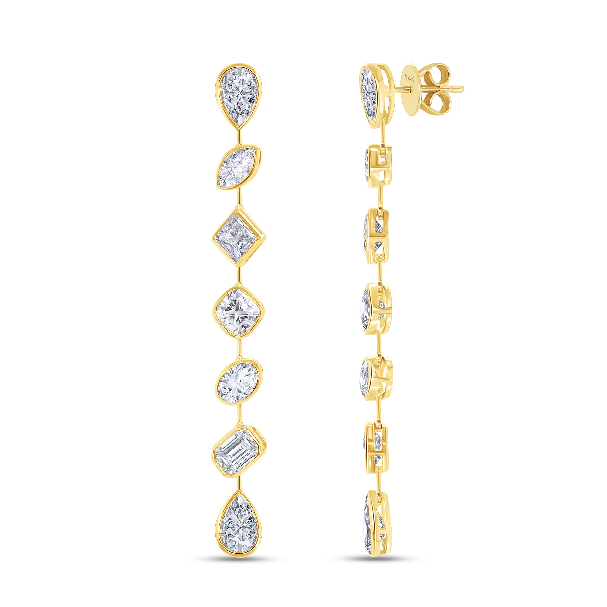 Lab Grown Diamond Multi Shape Drop Studs