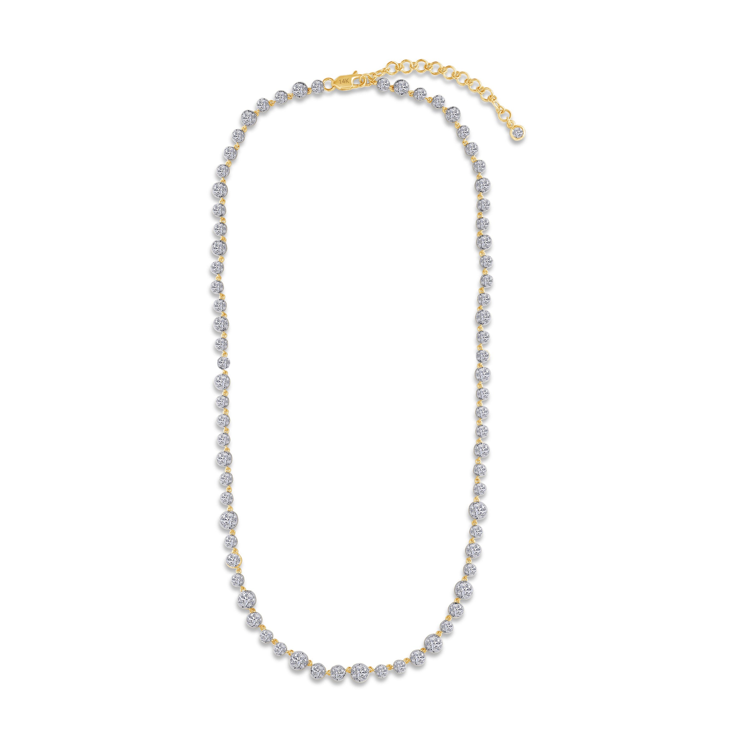 Lab Grown 14k Diamond Covered Necklace